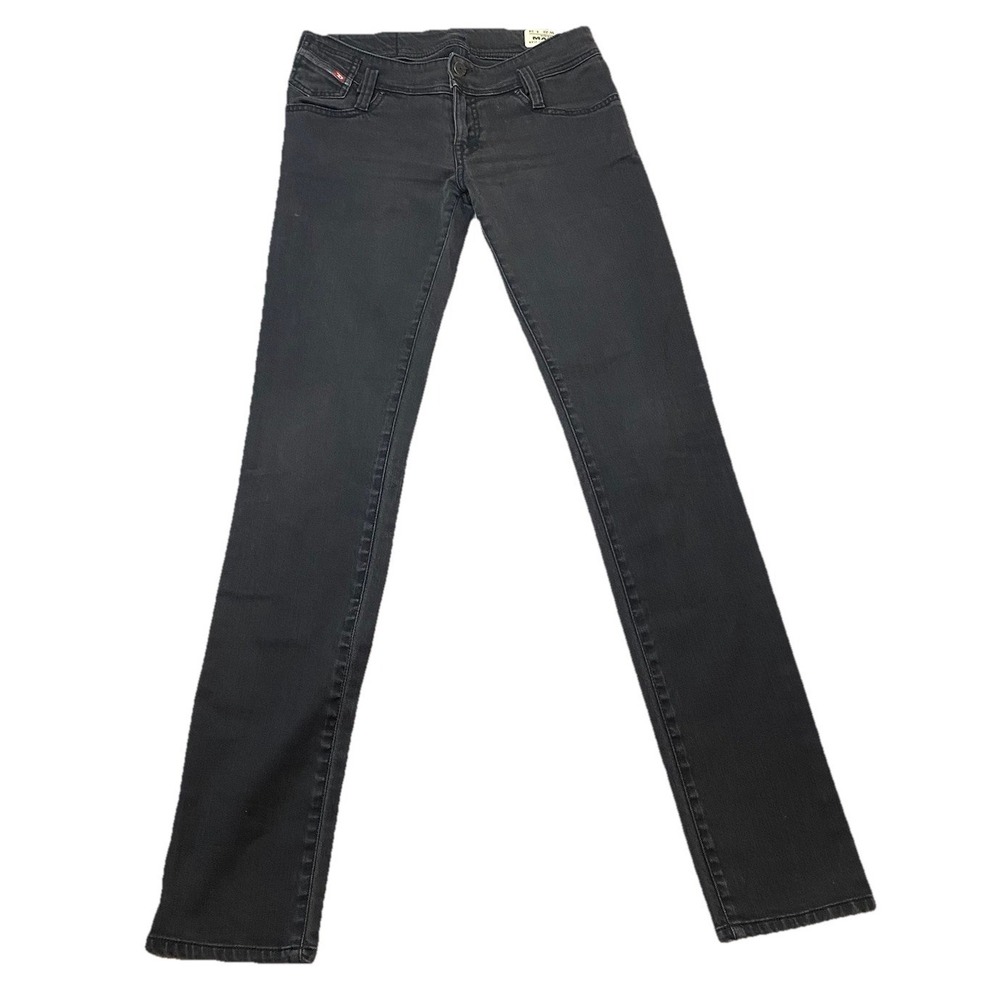 Diesel Jeans Womens 28x34 Black Matic Slim Straight Low Rise Stretch Denim